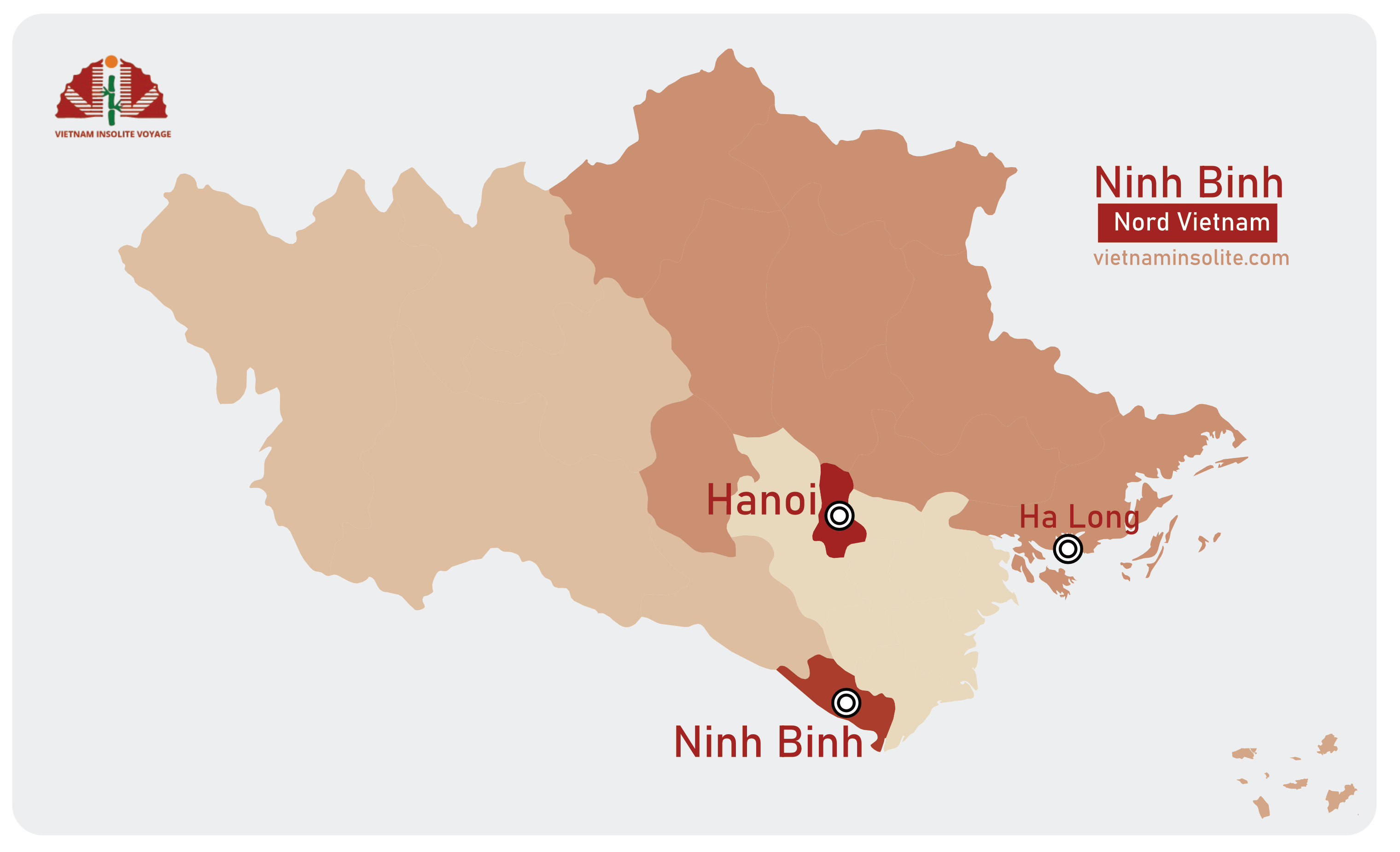 La carte de Ninh Binh